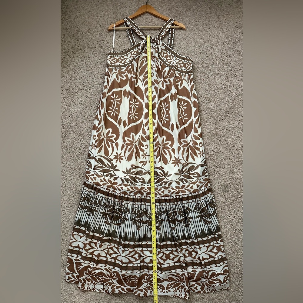 NWT Anthropologie Vineet Bahl Printed Halter Maxi Dress XL - Picture 16 of 16